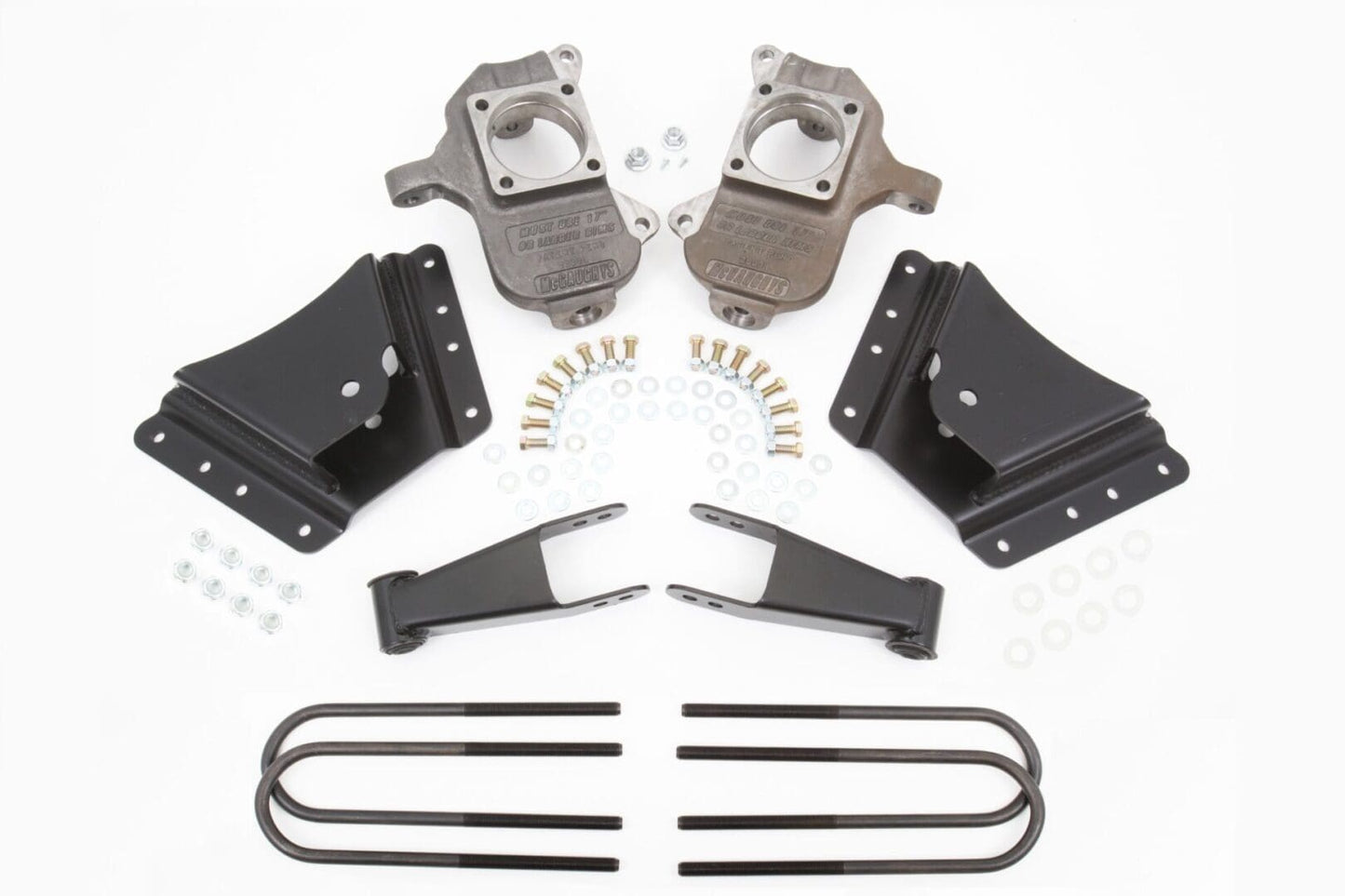 McGaughy's 2/3-5 Inch Spindle Lowering Kit 2002-2010 Silverado/Sierra 3500 2WD/4WD - 33075