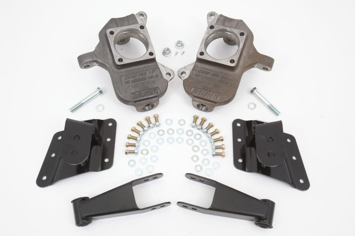 McGaughy's 2/3-5 Inch Spindle Lowering Kit 1999-2000 Silverado/Sierra 2500 2WD/4WD - 33082