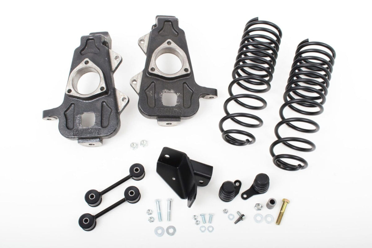 McGaughy's 2/4 Inch Spindle/Rear Coil Lowering Kit 2009-2018 Dodge Ram 1500 2WD - 44050