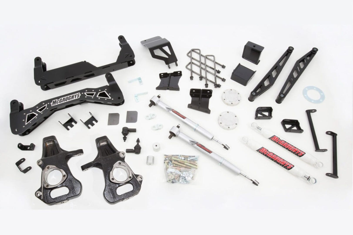 McGaughy's 7-9 Inch Premium Lift Kit S/S Black 2007-2013 Silverado/Sierra 1500 4WD - 50721