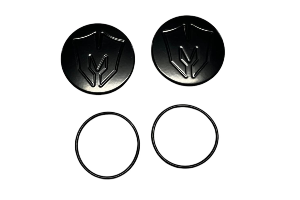 McGaughy's Billet Ball Joint Caps Black Fits Upper Arms 2007-2026 Silverado/Sierra 1500 2011-2026 Silverado/Sierra 2500/3500