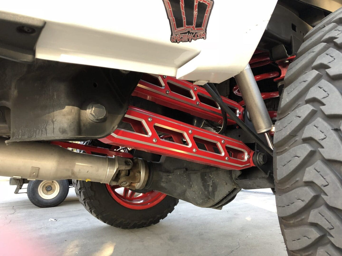 McGaughy's Rear Boxed 4-Link w/Raw Billet Face Plates 2014-2026 Dodge Ram 2500 8 and 10 Inch Lift Kits Raw Finish - 51209