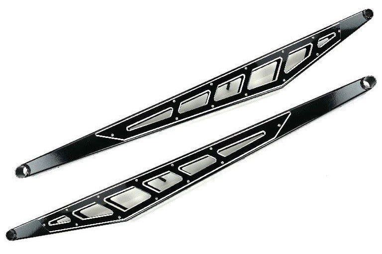 McGaughy's Billet Face Plates fits Traction Bars 2014-2018 Silverado/Sierra 1500 Quad Cab/Extended Cab Only Black - 51301