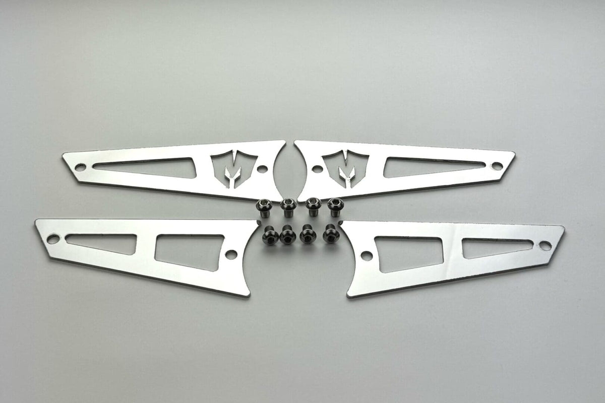 McGaughy's Replacement Stainless Steel Badges for Upper Control Arms 2011-2019 Silverado/Sierra 2500/3500 - 52313