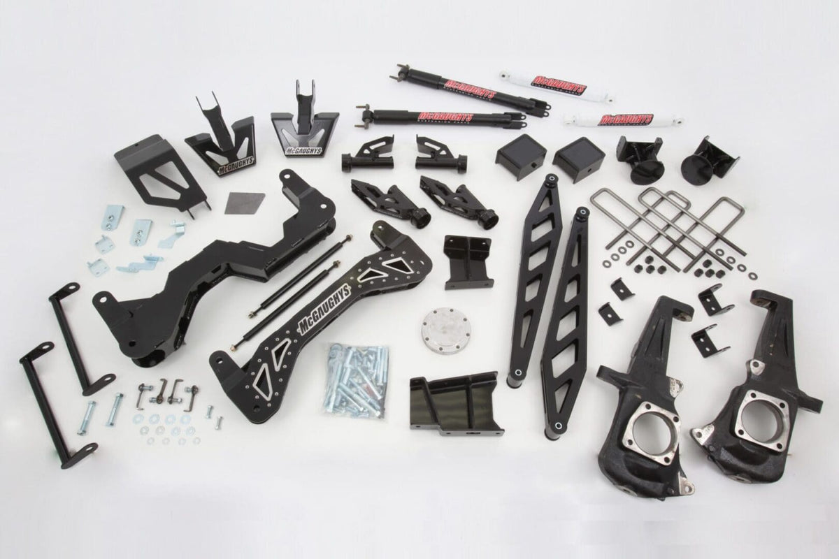 McGaughy's 7-9 Inch Premium Lift Kit 2011-2019 Silverado/Sierra 3500 4WD - 52359