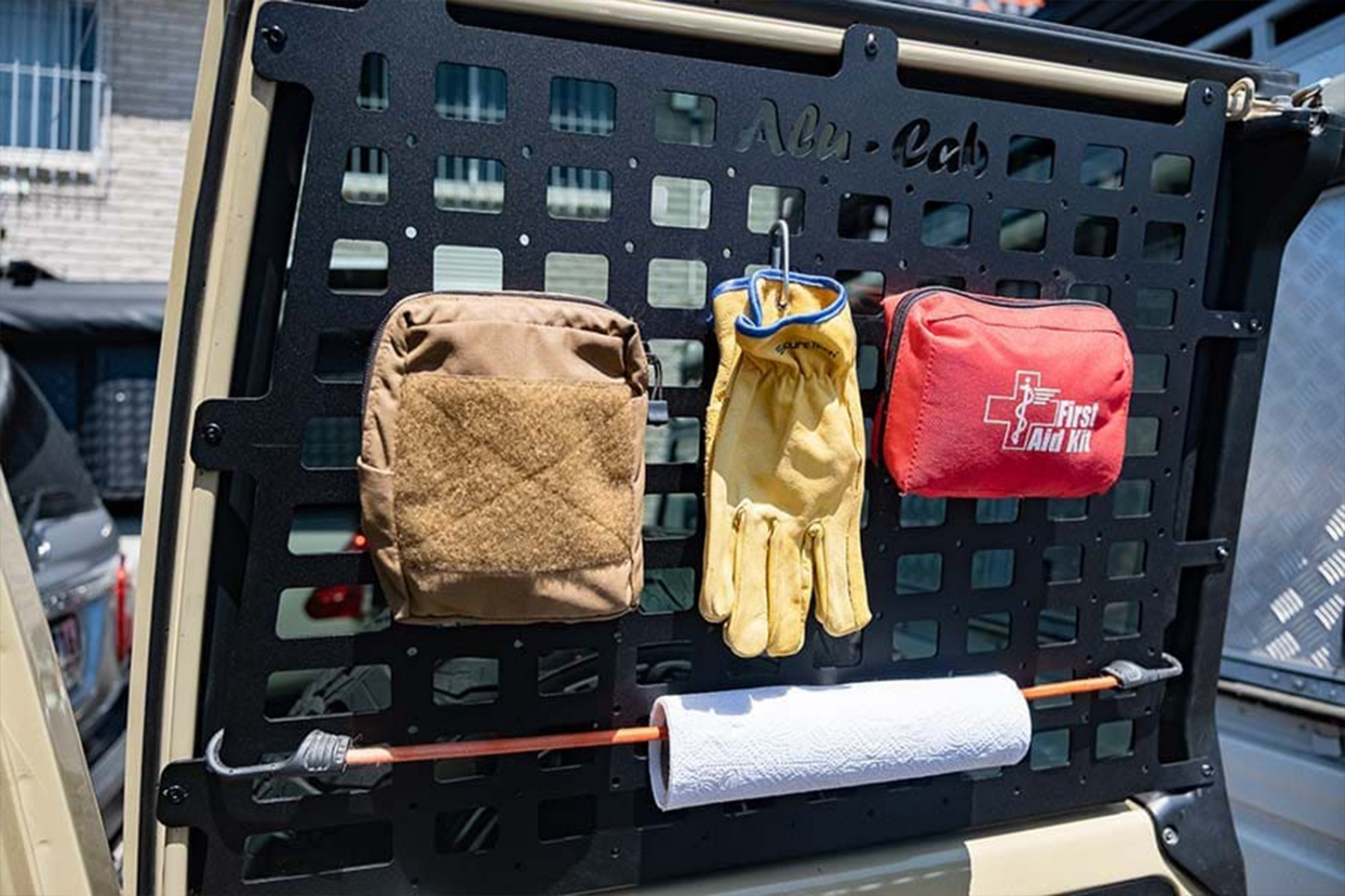 alu-cab Land Cruiser 78 Series Rear Door Molle Plates
