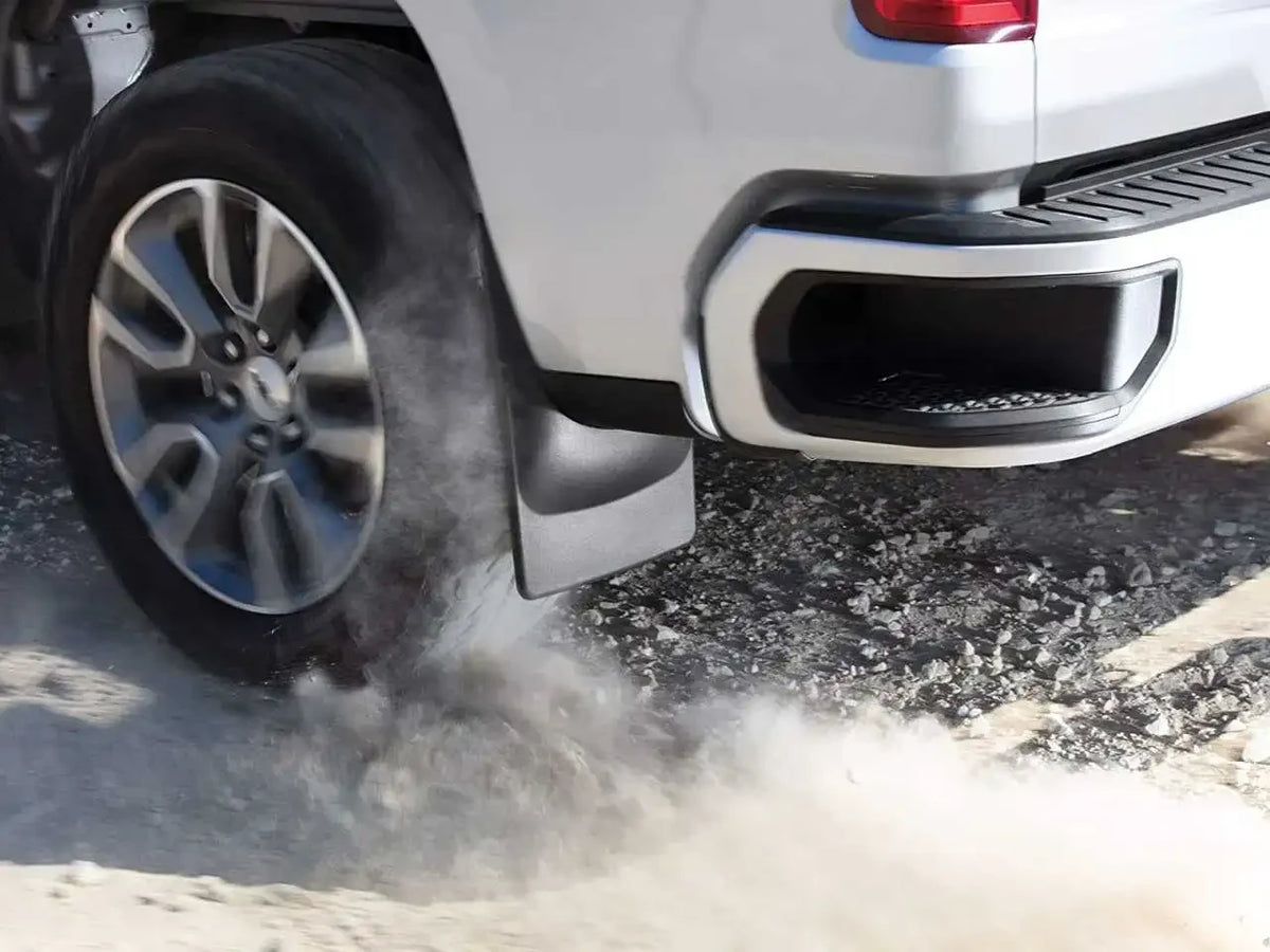 WeatherTech No-Drill Mud Flaps w/out OE flares - Front & Rear Set | RAM 2500/3500 (2019+)