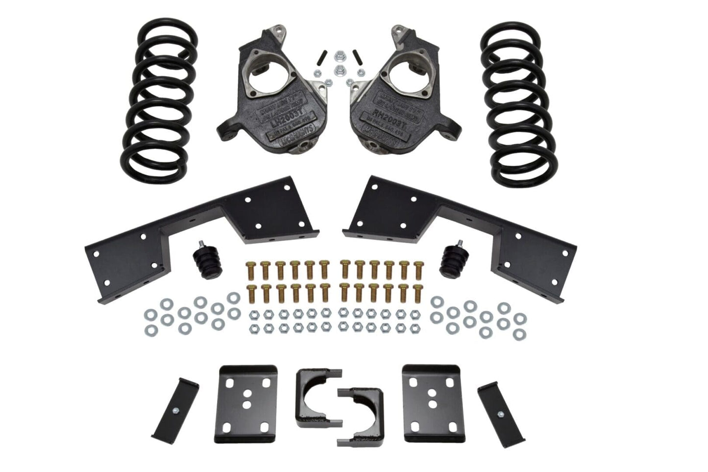 McGaughy's 4/6 Inch Spindle/Flip Kit Lowering Kit 1999-2000 Silverado/Sierra 1500 2WD Extended/Crew Cab with C-Style Spindles