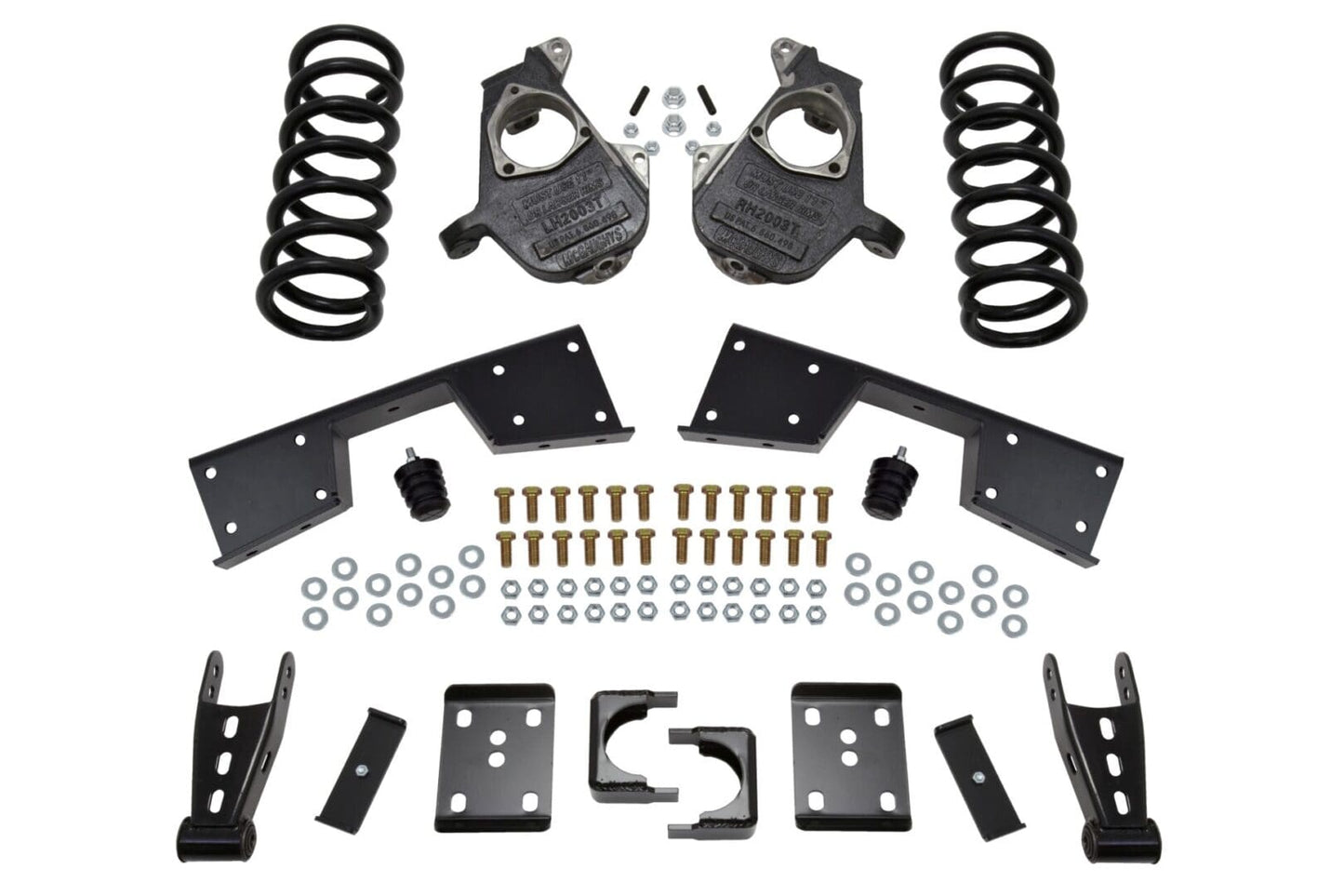 McGaughy's 5/7 Inch Spindle/Flip Kit Lowering Kit 1999-2000 Silverado/Sierra 1500 2WD Extended/Crew Cab with C-Style Spindles