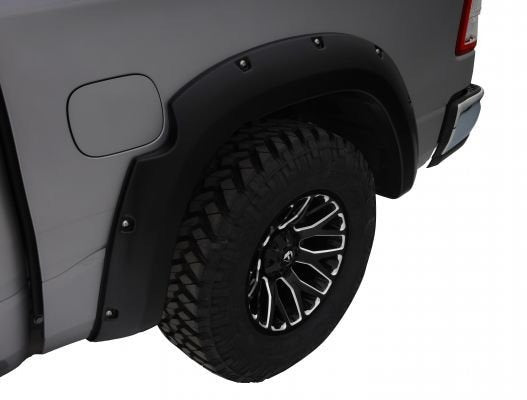 1.5" Pocket Style Fender Flares, Black, Front & Rear