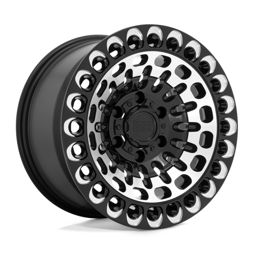 Black Rhino LABYRINTH GLOSS BLACK MILLED W/ MACHINED FACE wheel
