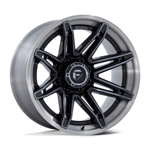 Fuel Off-Road FC401 BRAWL | GLOSS BLACK W/ BRUSHED GRAY TINT FACE & LIP wheel