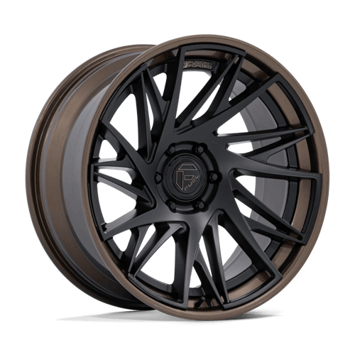 Fuel Off-Road FC405 DYNAMO | MATTE BLACK W/ GLOSS BRONZE LIP wheel