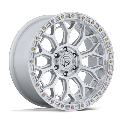 Fuel Off-Road FC901 TALON GLOSS SILVER W/ MACHINED FACE wheel