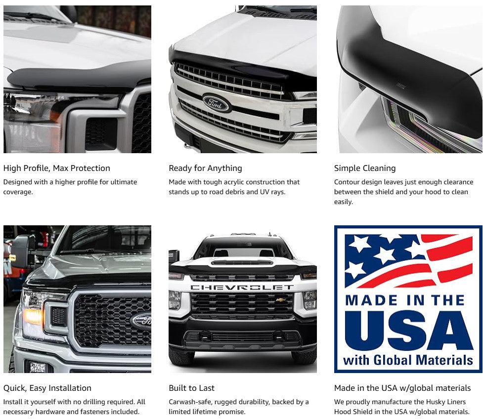 Husky Liners Hood Shield | Chevrolet Silverado 2500 (2023+) - Smoke