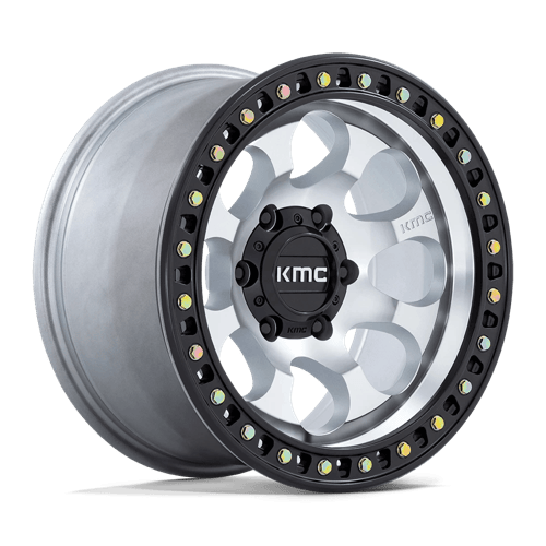 KMC KM550 RIOT SBL | MACHINED W/ SATIN BLACK LIP wheel