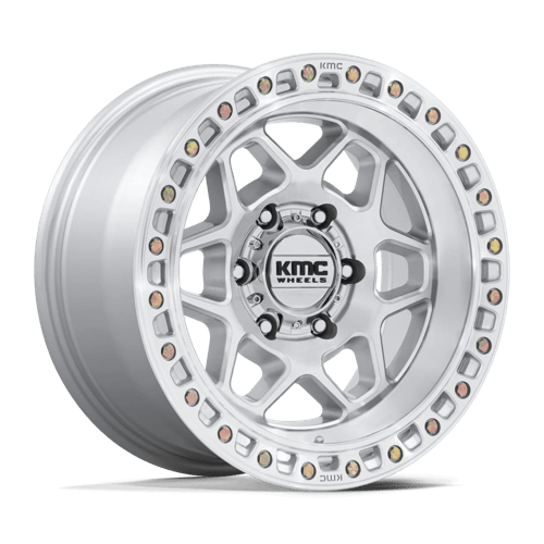 KMC KM553 TORX | GLOSS SILVER W/ MACHINED FACE wheel