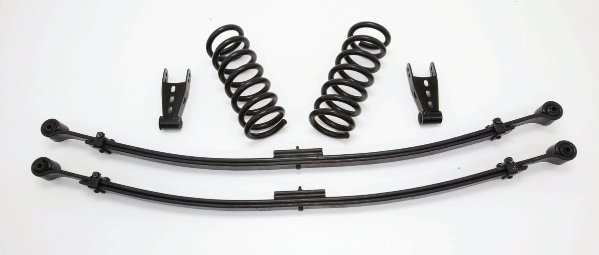 McGaughy's W9924EX-2WD 1999-06 CHEVY (COIL FRONT-END) 2/4" Economy Drop Kit (Coil Springs, Leaf Springs,& Shackles) - 93044