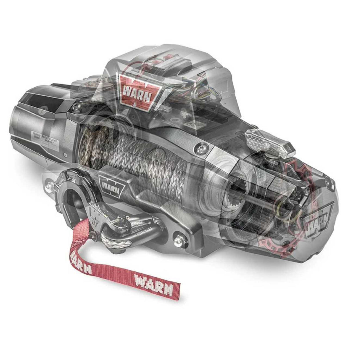 WARN ZEON XP 10-S 10,000lbs 12V Electric Winch | 100’ of 3/8” Spydura Synthetic Rope | 110100