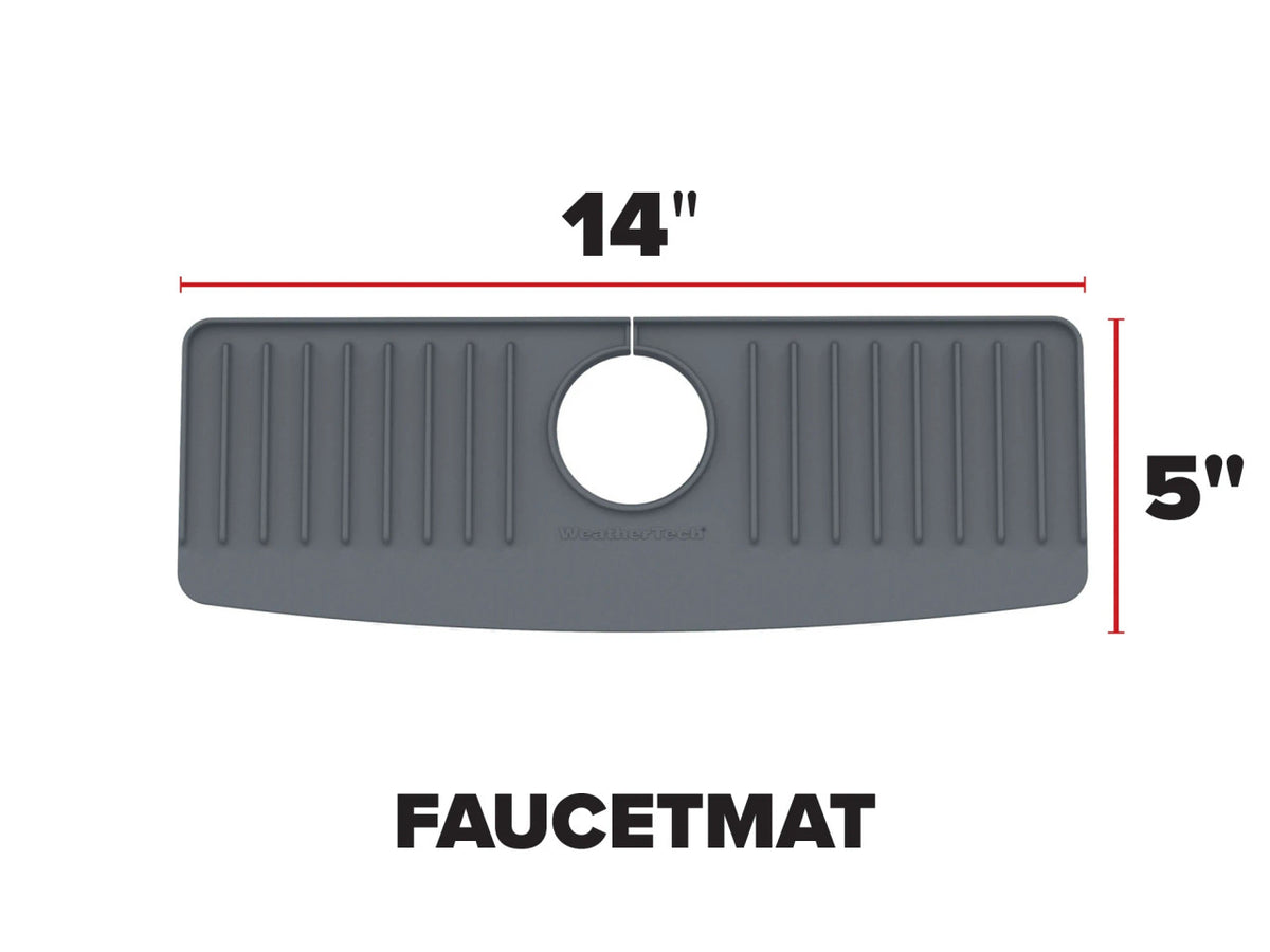 WeatherTech Faucet Mat - Protect Your Kitchen & Bathroom Countertops - Tan/Sand