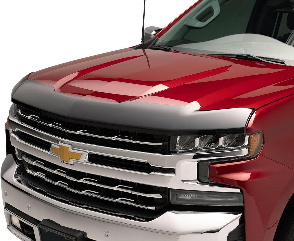 WeatherTech Hood Protector Low-Profile Hood Shield | Chevrolet Silverado 1500 - Dark Tint