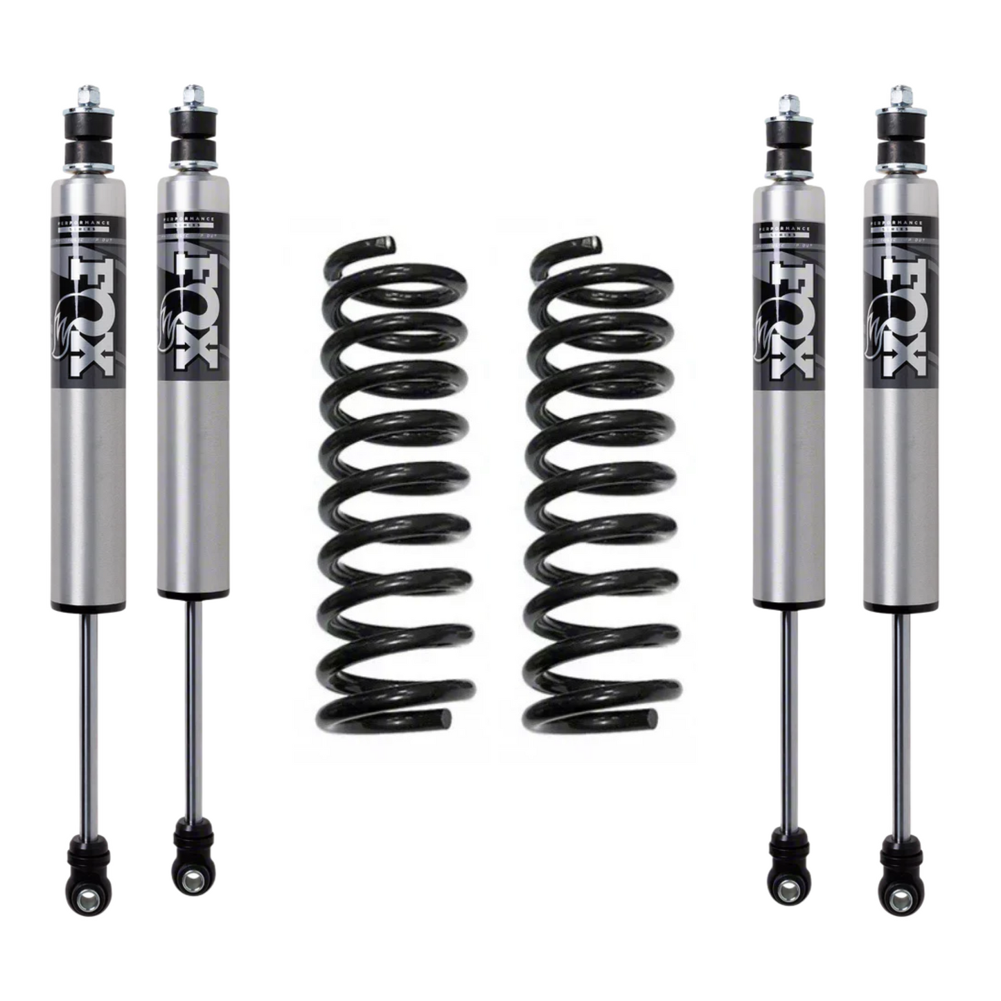 2" Levelling Kit with Fox 2.5 HTO Shocks, 2" Front Coils & 1" Rear Coils