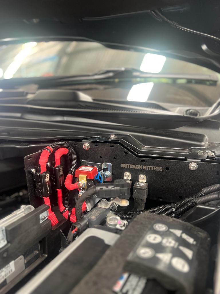 Fuse-Relay-Breaker Mounting Kit, Powdercoated Black