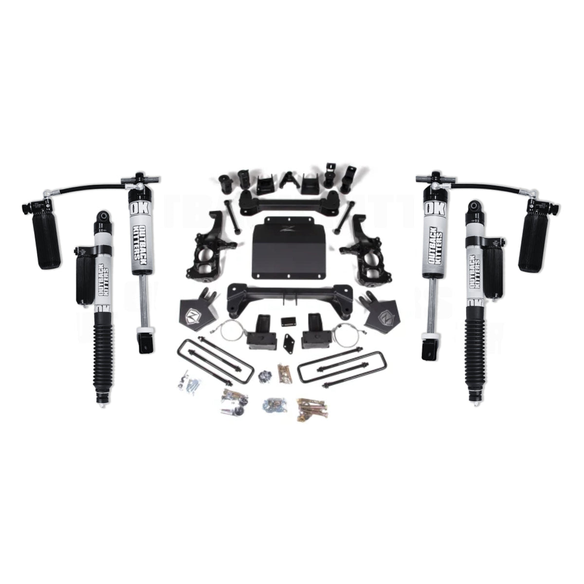 4" Lift Kit with OK 2.5" Remote Reservoir Shocks
