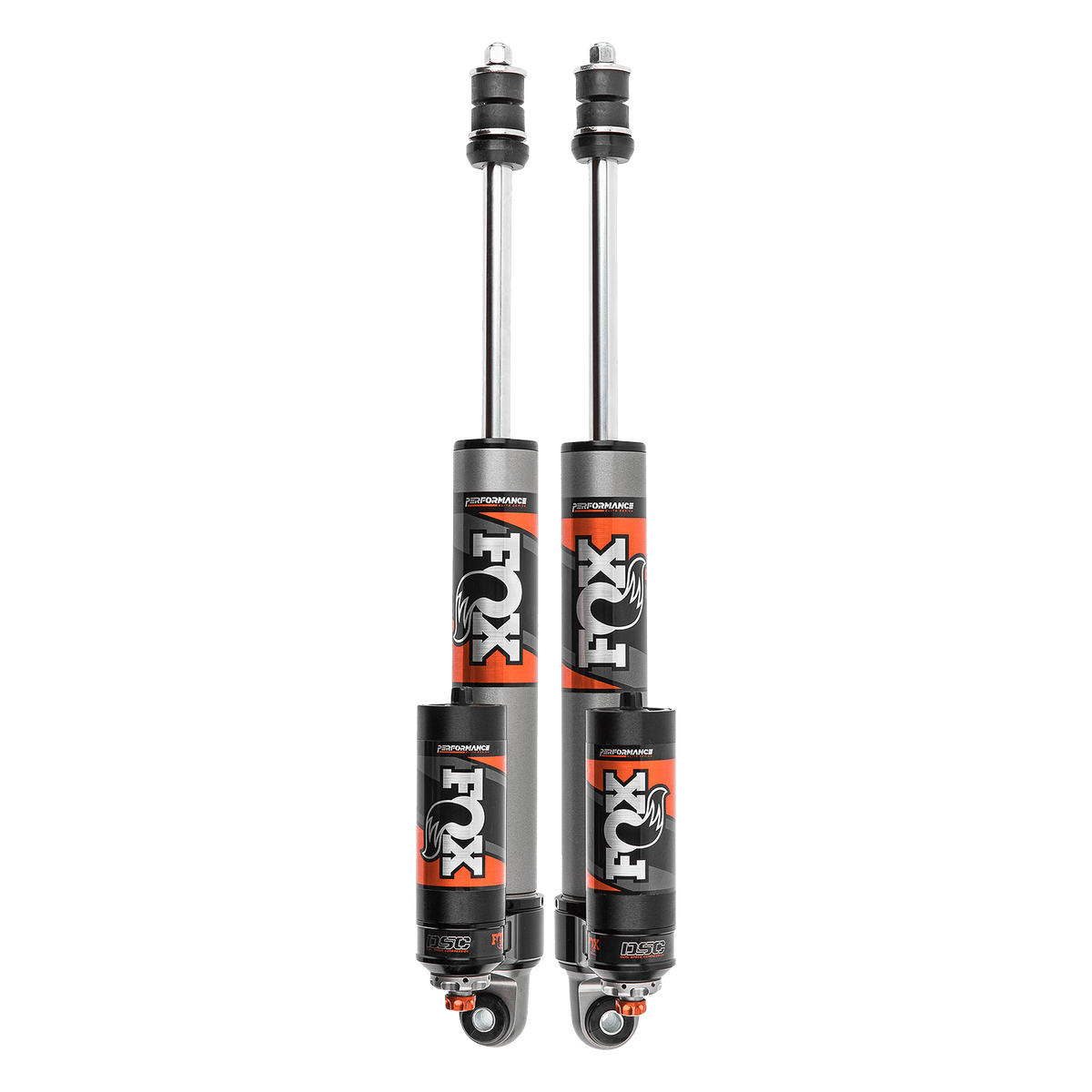 Kit: Rear FOX 2.5" Remote Reservoir Performance Elite, DSC, 6" Lift, Set of 2