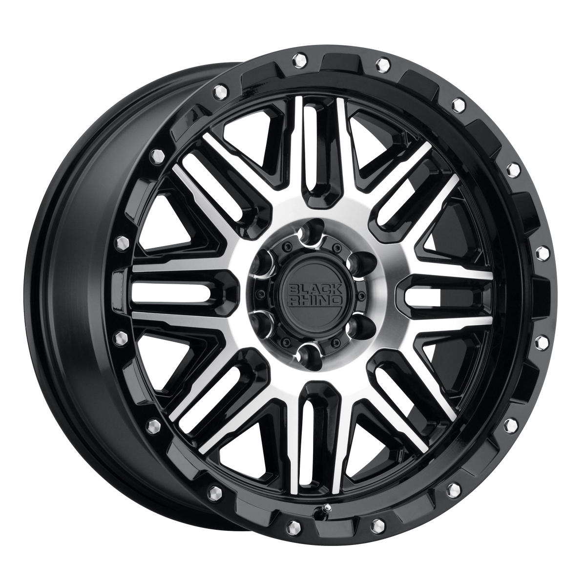 Black Rhino ALAMO GLOSS BLACK W/ MACHINED FACE wheel