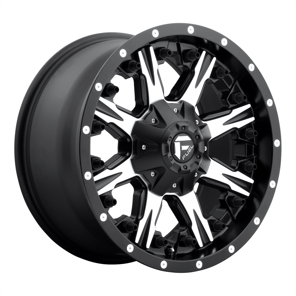 Fuel Off-Road D541 NUTZ MATTE BLACK MACHINED wheel