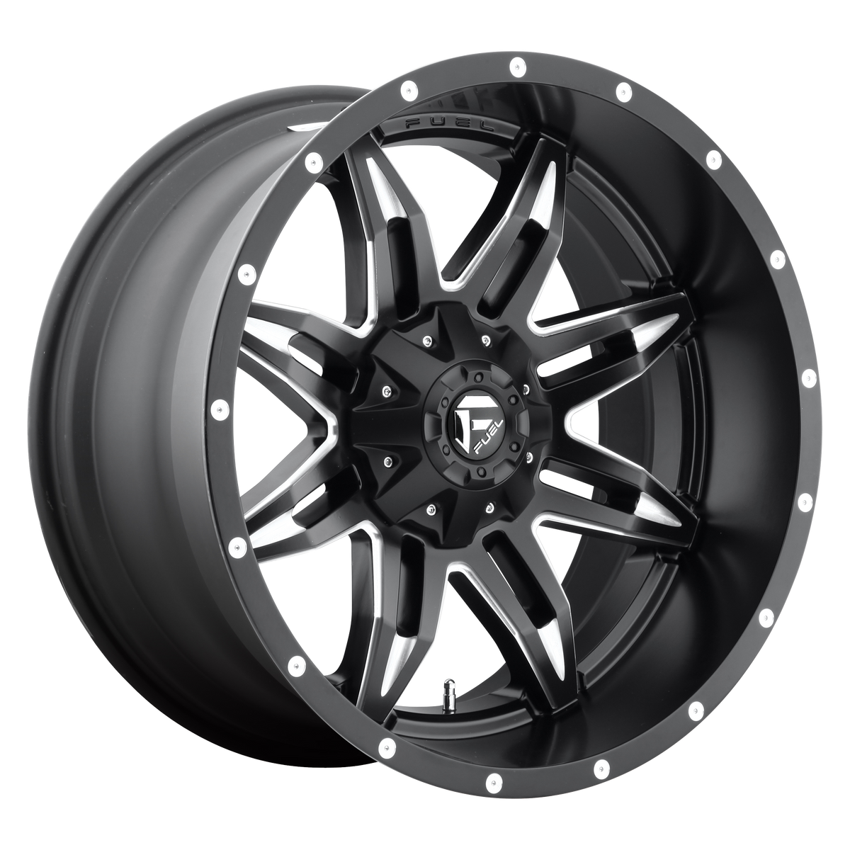 Fuel Off-Road D567 LETHAL MATTE BLACK MILLED wheel