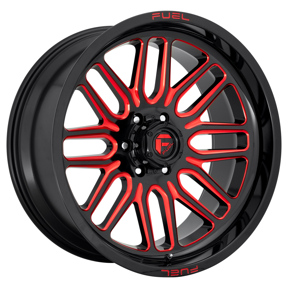 Fuel Off-Road D663 IGNITE GLOSS BLACK W/ RED TINT wheel