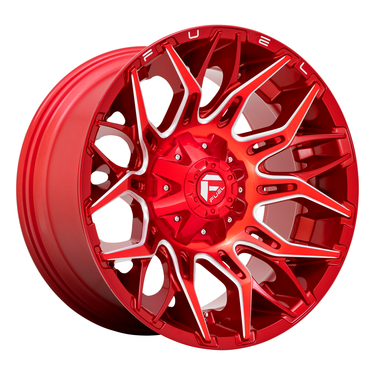 Fuel Off-Road D771 TWITCH CANDY RED MILLED wheel