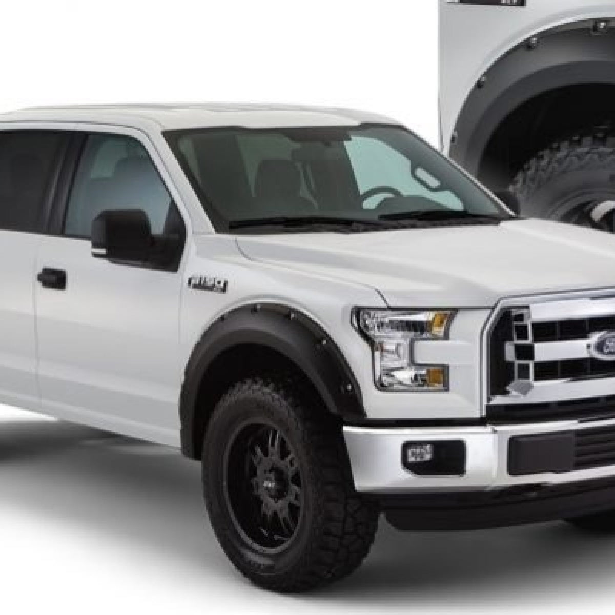 Husky Liners Pocket Style Smooth Fender Flares, Black, Front & Rear suits Ford F-150 (2015-2020)