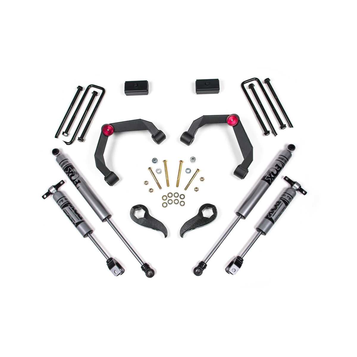 Zone Offroad 3" Lift Kit with FOX 2.0" Shocks suits Chevrolet Silverado 2500/3500 (2011-2019) / GMC 2500/3500 (2011-2019)