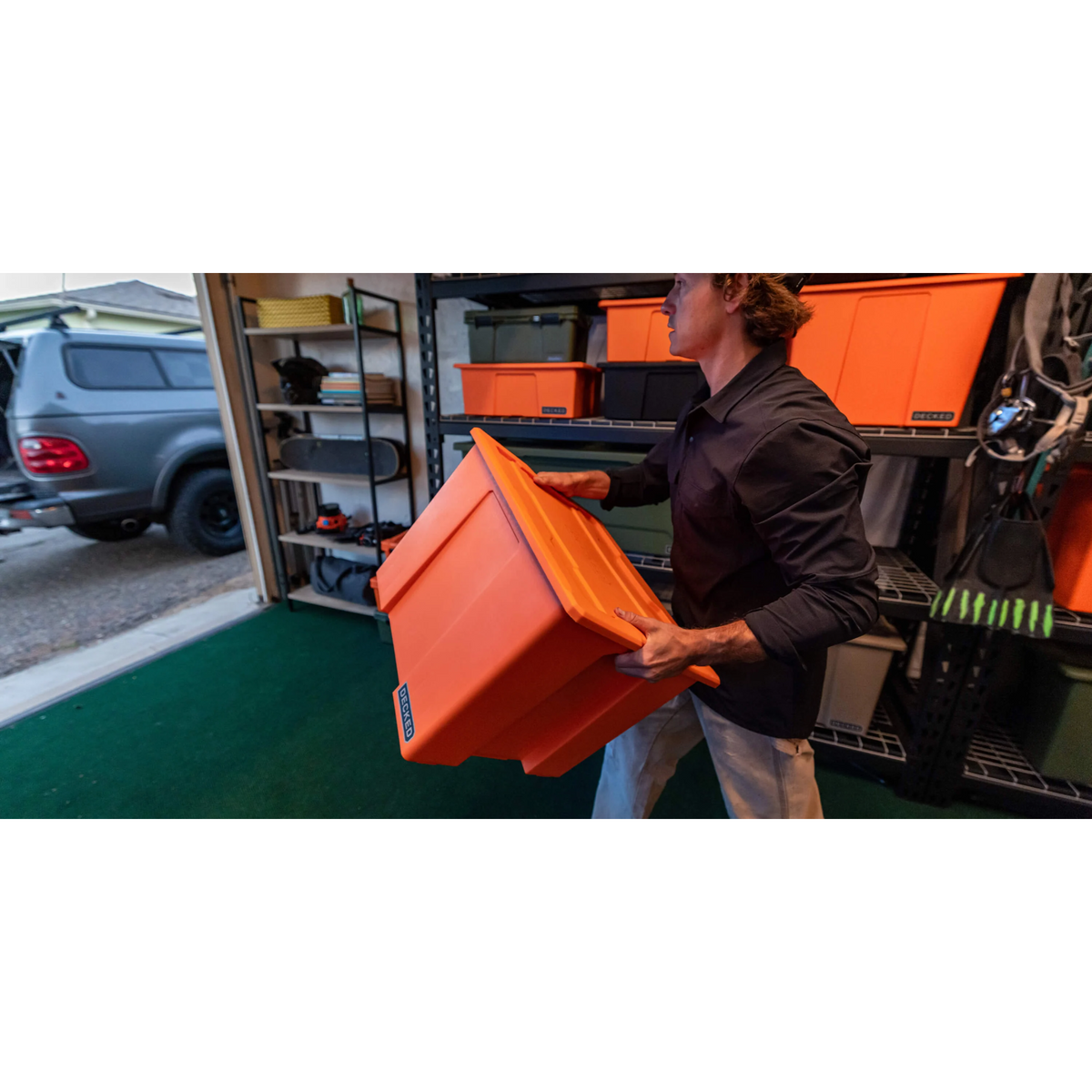 DECKED Payloader 64 - D-co Bin, Orange, 3 Pack