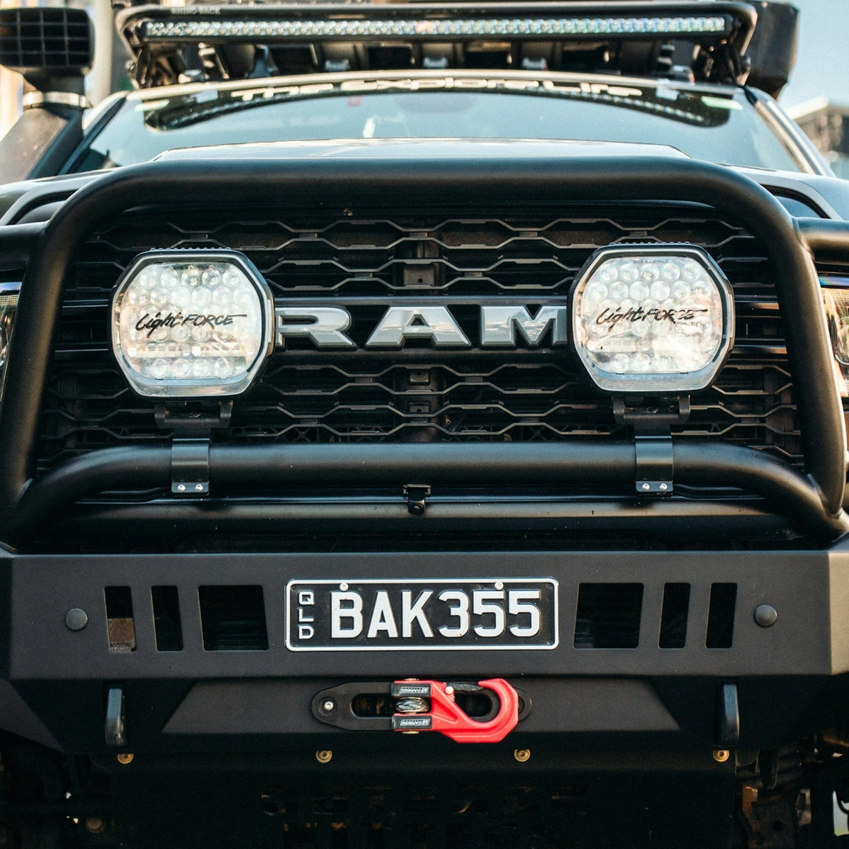 Outback Kitters Full Guard Bull Bar - Raw suits RAM 2500/3500 (2019-2024)