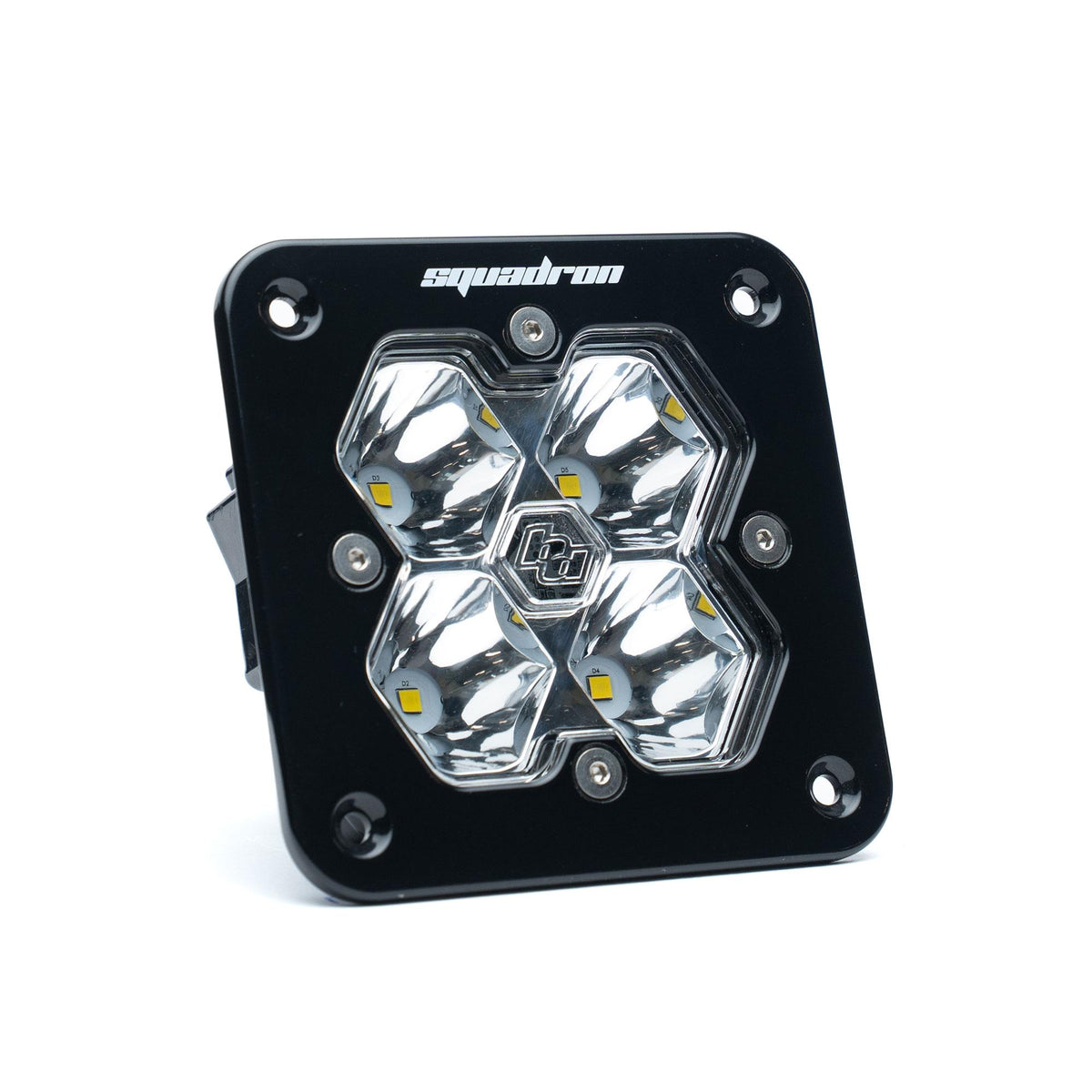 Squadron 2.0 Sport Black Flush Mount LED Auxiliary Light Pod Universal Clear