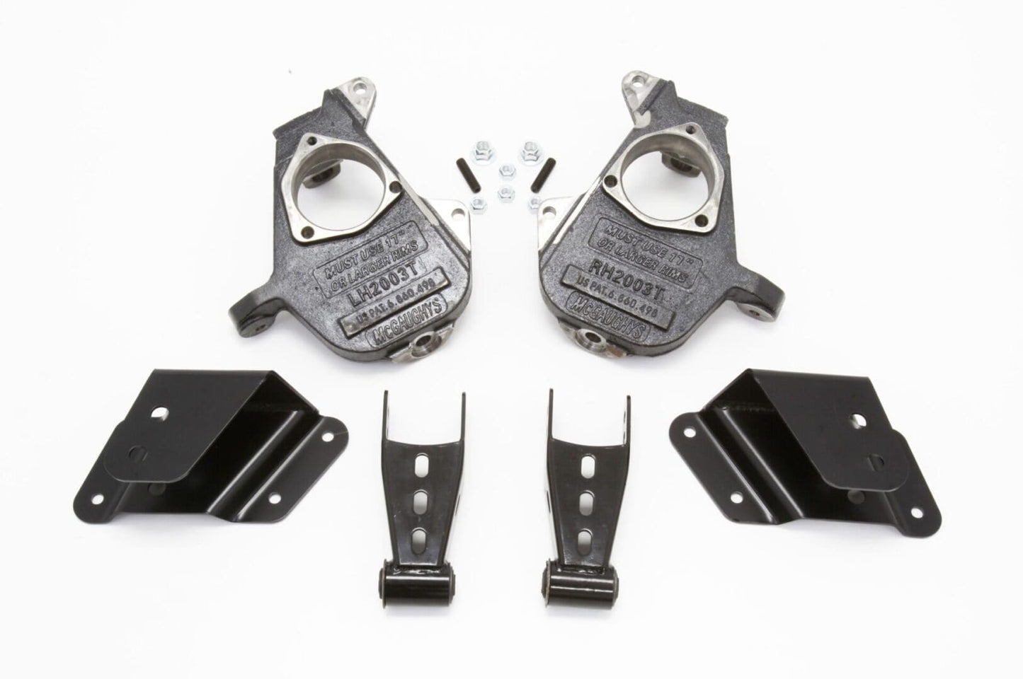 McGaughy's 2/4 Inch Spindle Lowering Kit 1999-2006 Silverado/Sierra 1500 2WD Short Bed with C-Style Spindles - 11003