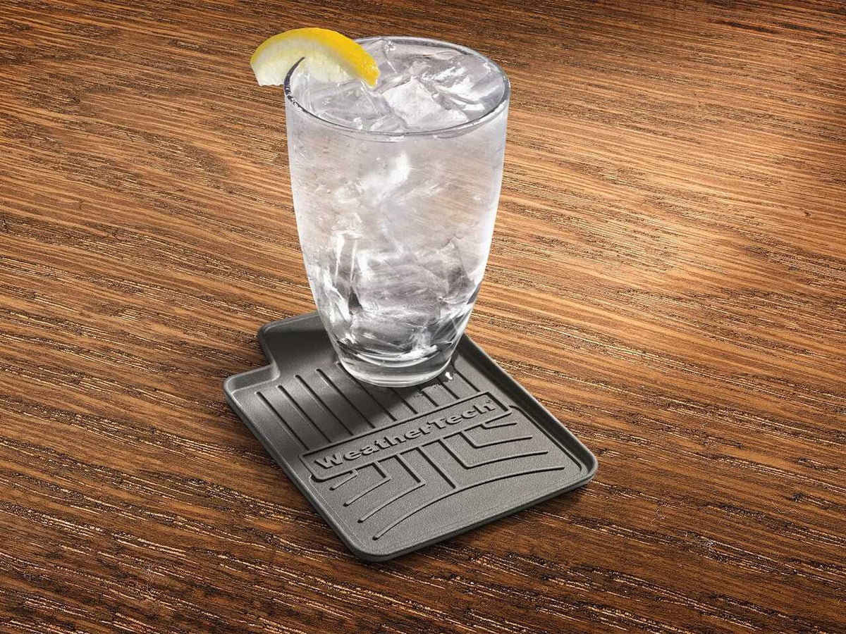 WeatherTech FloorLiner Drink Coasters Floor Mat - 4 Pack | Slip-Resistant