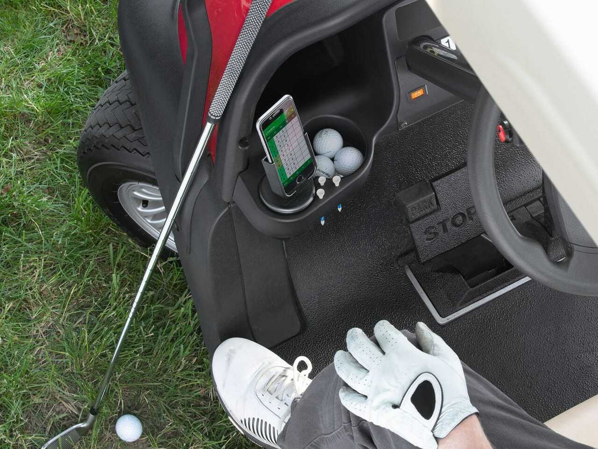 WeatherTech CupFone Car Phone Holder Mobile Mount | Black Billet Knobs