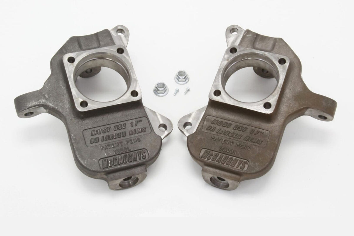 McGaughy's 2 Inch Drop Spindles 2002-2010 Silverado/Sierra 2500/3500 2WD/4WD - 33078