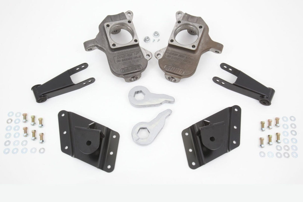McGaughy's 3-4/3-5 Inch Spindle Lowering Kit 2002-2010 Silverado/Sierra 2500/3500 2WD - 33081
