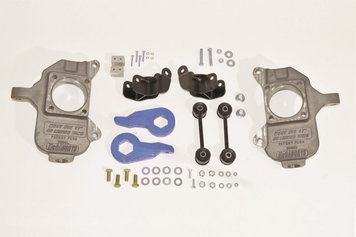 McGaughy's 3/5 Inch Lowering Kit, 2003-2009 Hummer H2, Factory Rear Air - 33095