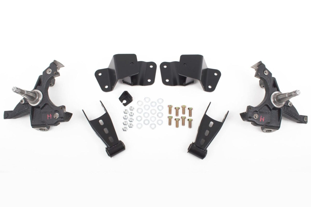 McGaughy's 2/4 Inch Spindle Lowering Kit 1988-1998 C1500/Sierra 1500 2WD Heavy Duty - 33134