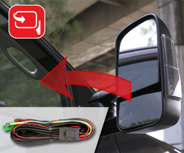 Clearview Compact mirror, Next Gen mirror, Original mirror Powerfold Upgrade Wiring Kit No. 3 – component illustration