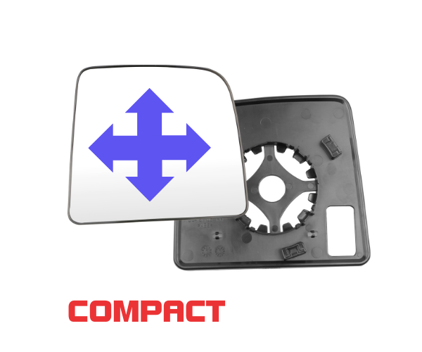 Clearview Compact mirror Convex Mirror Kit – component illustration