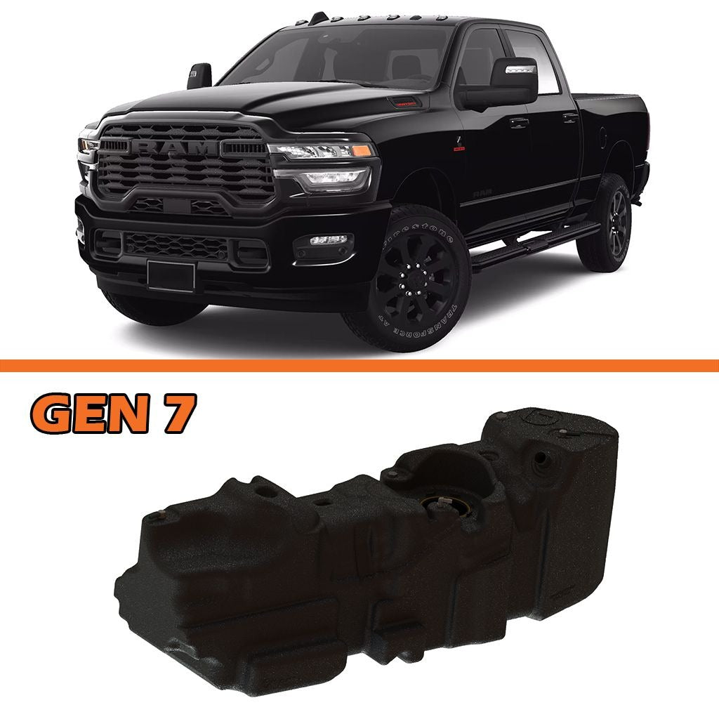 Long Range Fuel Tank, 197L, Crew Cab, 6'4 Tub