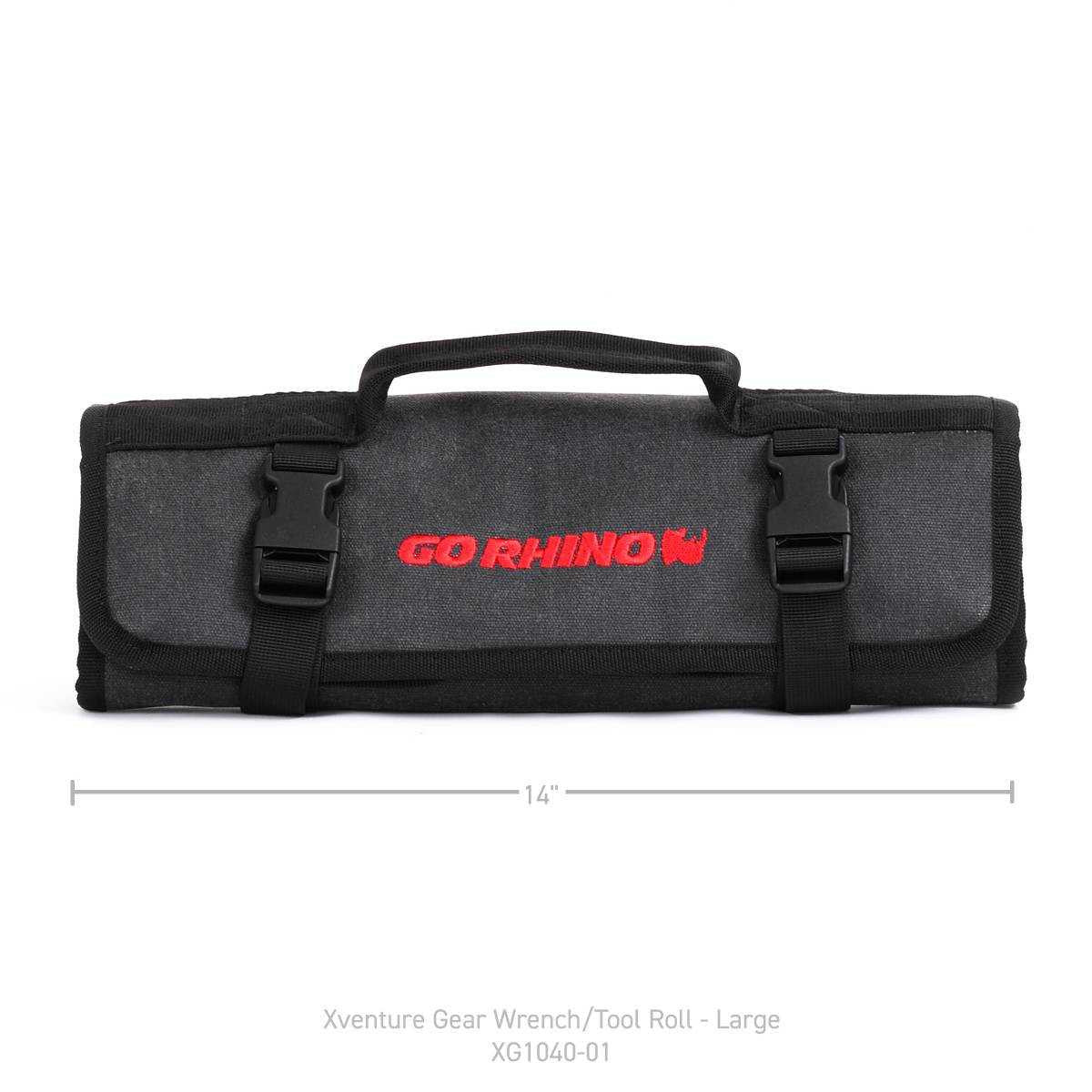 Go Rhino Xventure Gear Heavy Duty Tool Wrench Roll (Large) Storage Bag